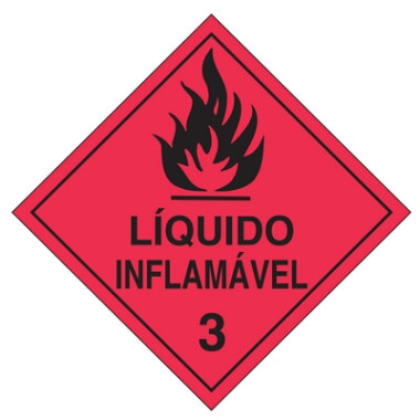 Placa líquido inflamável 3