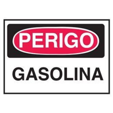 Etiqueta de Perigo - Gasolina