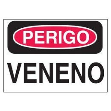 Etiqueta de Perigo - Veneno