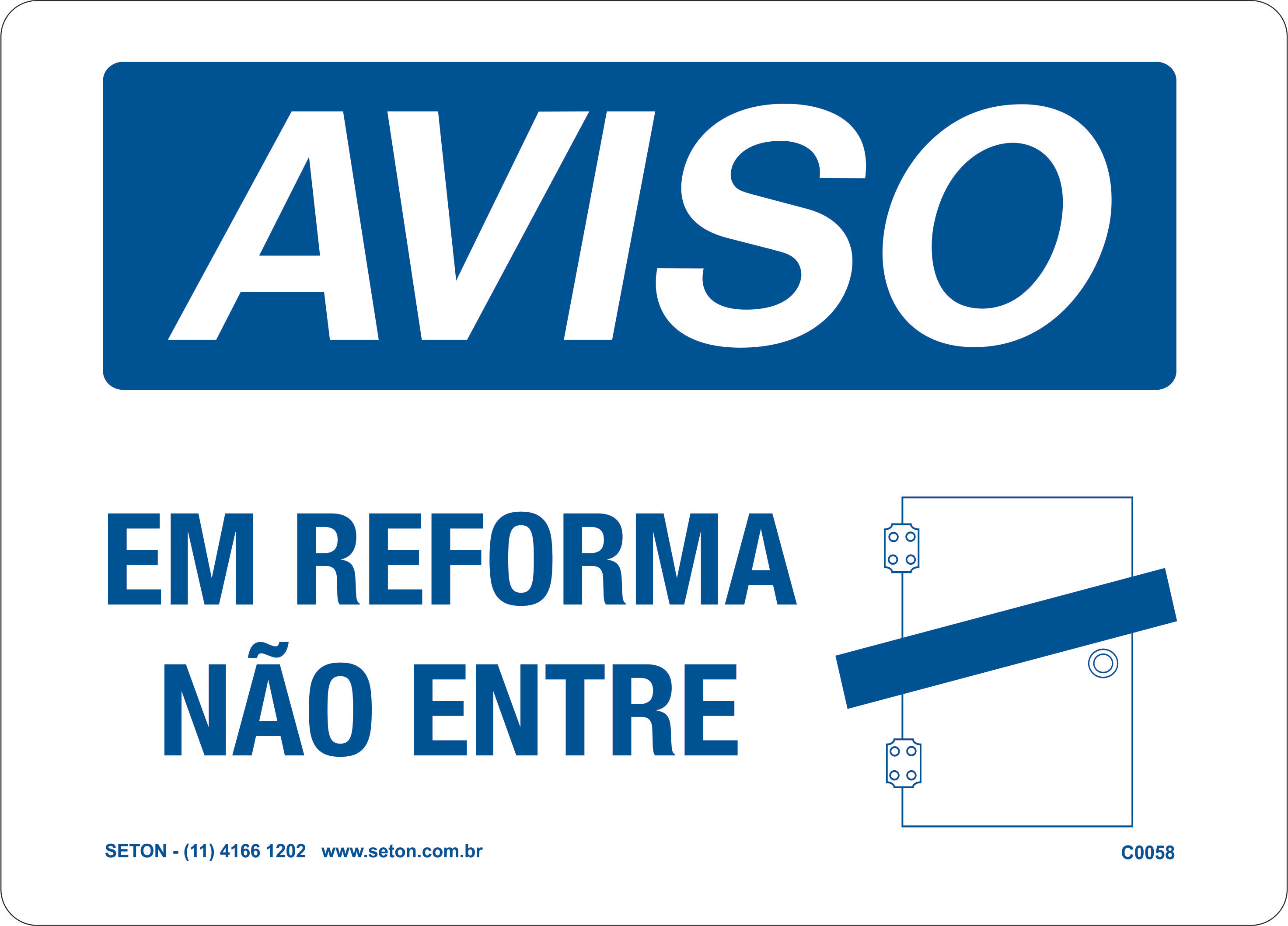 Placa De Aviso Em Reforma Nao Entre Sua composição com base na cor branca é bela, pode deixar o ambiente ainda mais iluminado e ainda garante uma alta resistência e durabilidade. placa de aviso em reforma nao entre